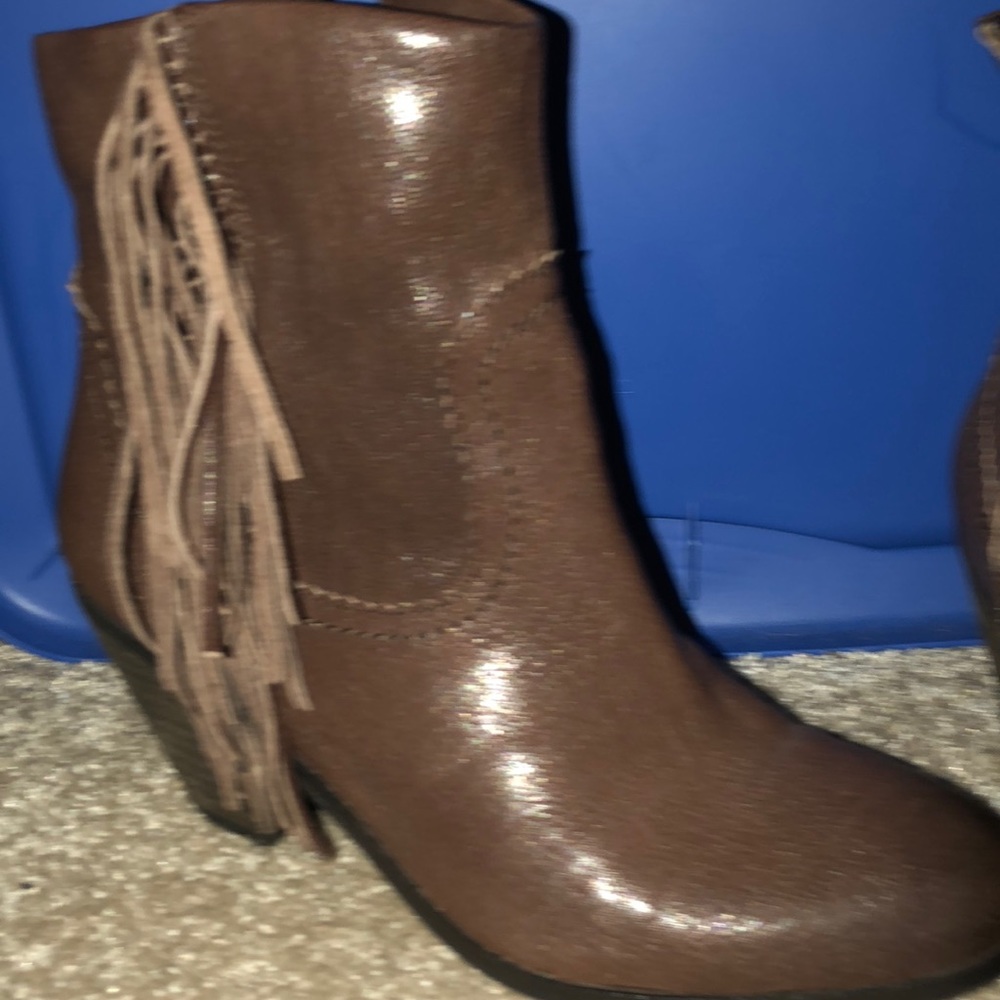 Brown booties